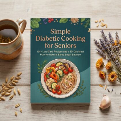 Simple Diabetic Cooking for Seniors: 101+ Low-Carb Recipes and a 30-Day Meal Plan for Natural Blood Sugar Balance