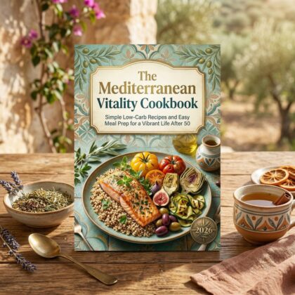 The Mediterranean Vitality Cookbook: Simple Low-Carb Recipes and Easy Meal Prep for a Vibrant Life After 50