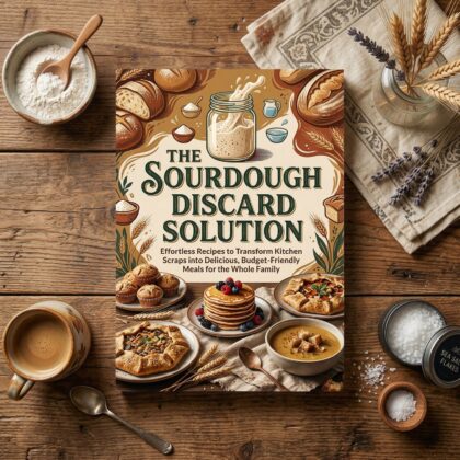 The Sourdough Discard Solution: Effortless Recipes to Transform Kitchen Scraps into Delicious, Budget-Friendly Meals for the Whole Family